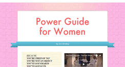 Desktop Screenshot of powerguideforwomen.com