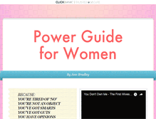Tablet Screenshot of powerguideforwomen.com